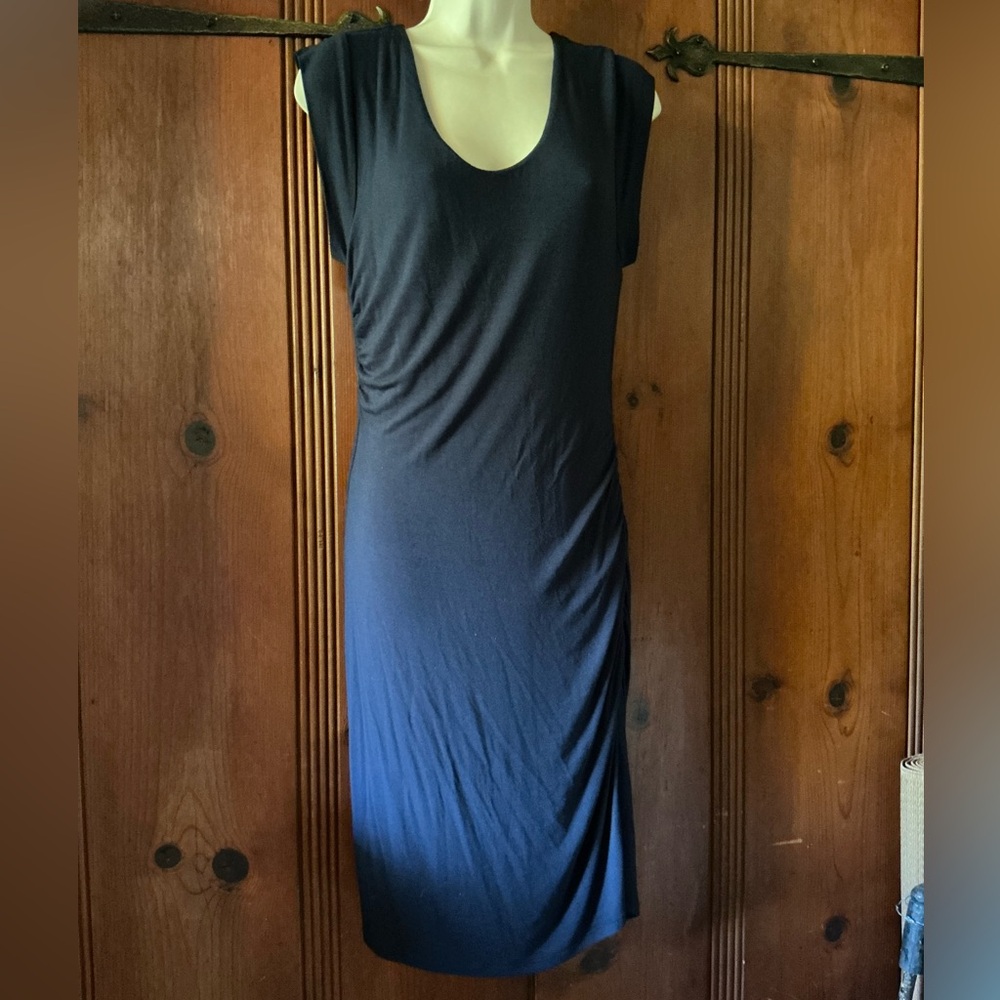 Velvet by Graham & Spencer Blue Ruched Dress - Picture 4 of 9